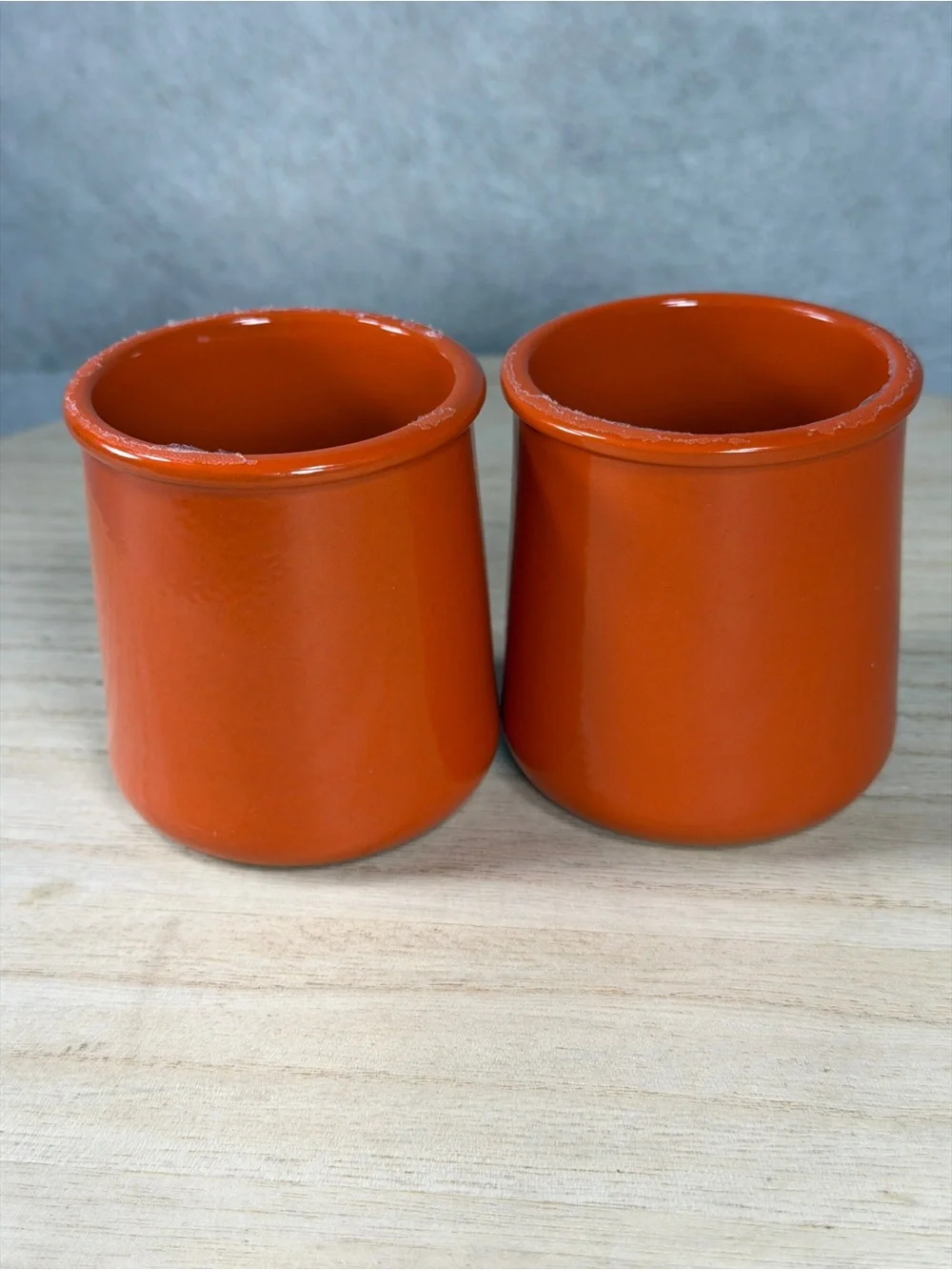 La Fermiere Burnt Orange Yogurt Pot Set Of 2